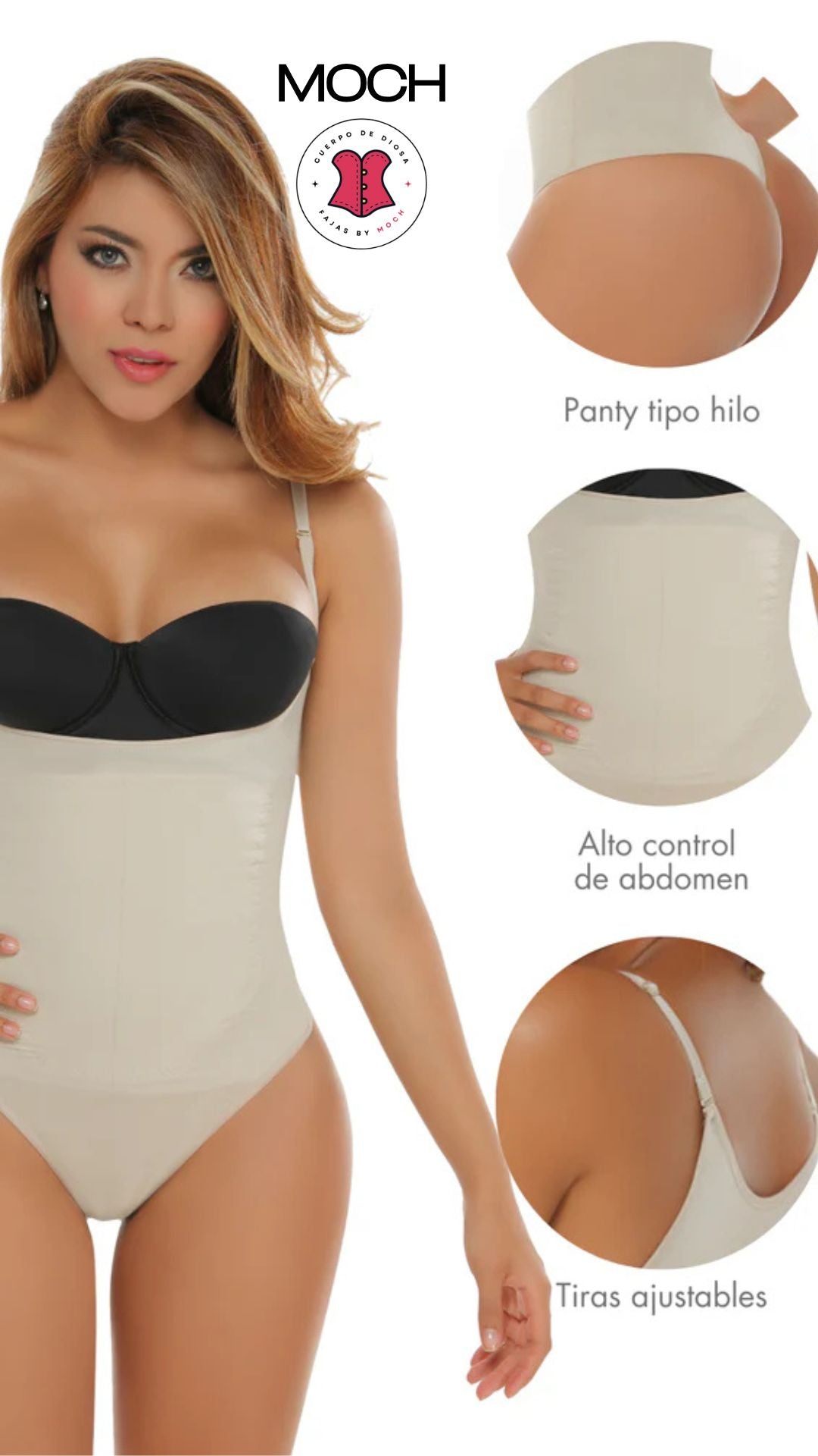 Body Diana– Body Moldeador Termoreductor Tira Delgada