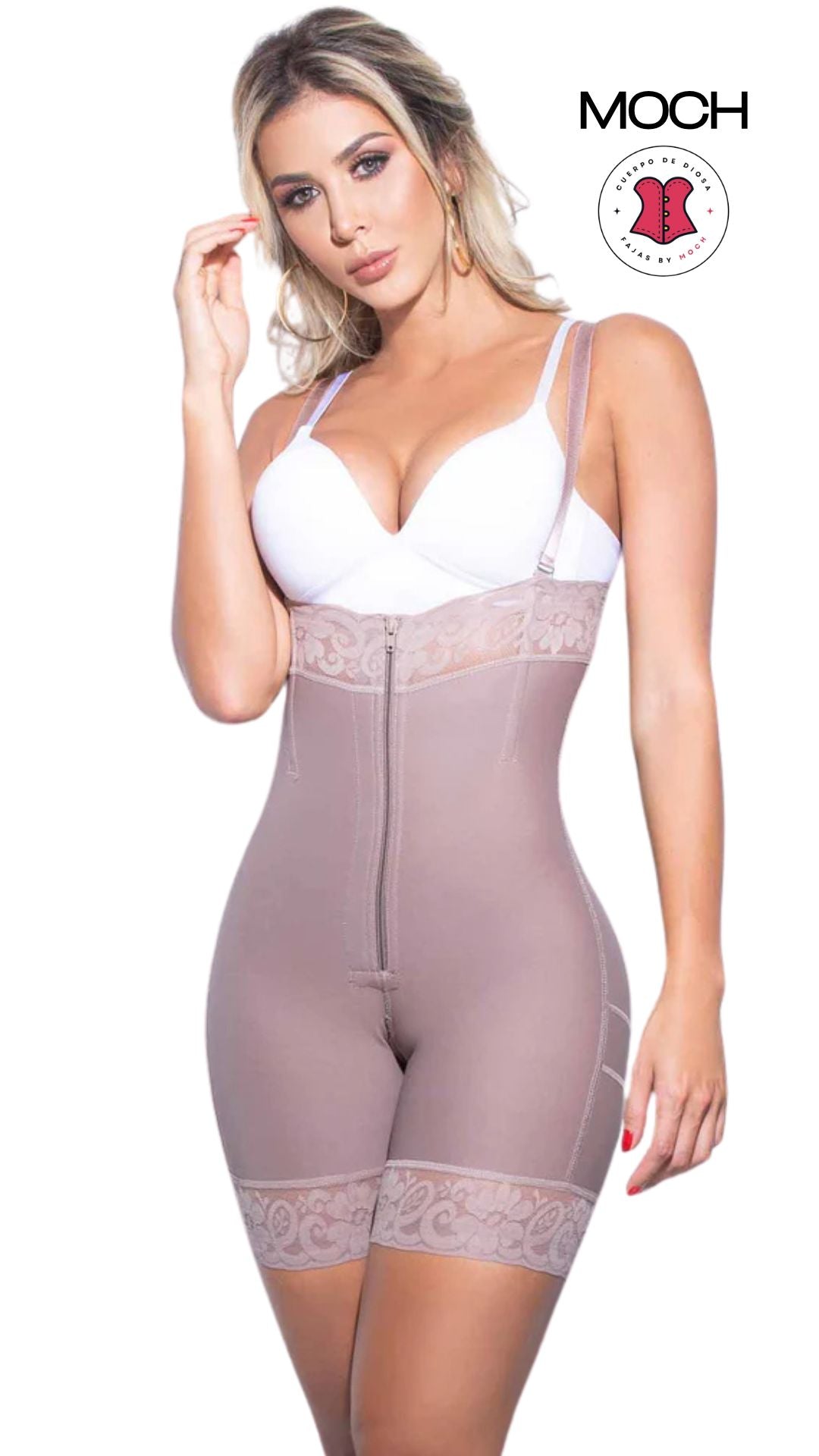 Body Rossana – Faja Moldeadora Strapless con Cremallera