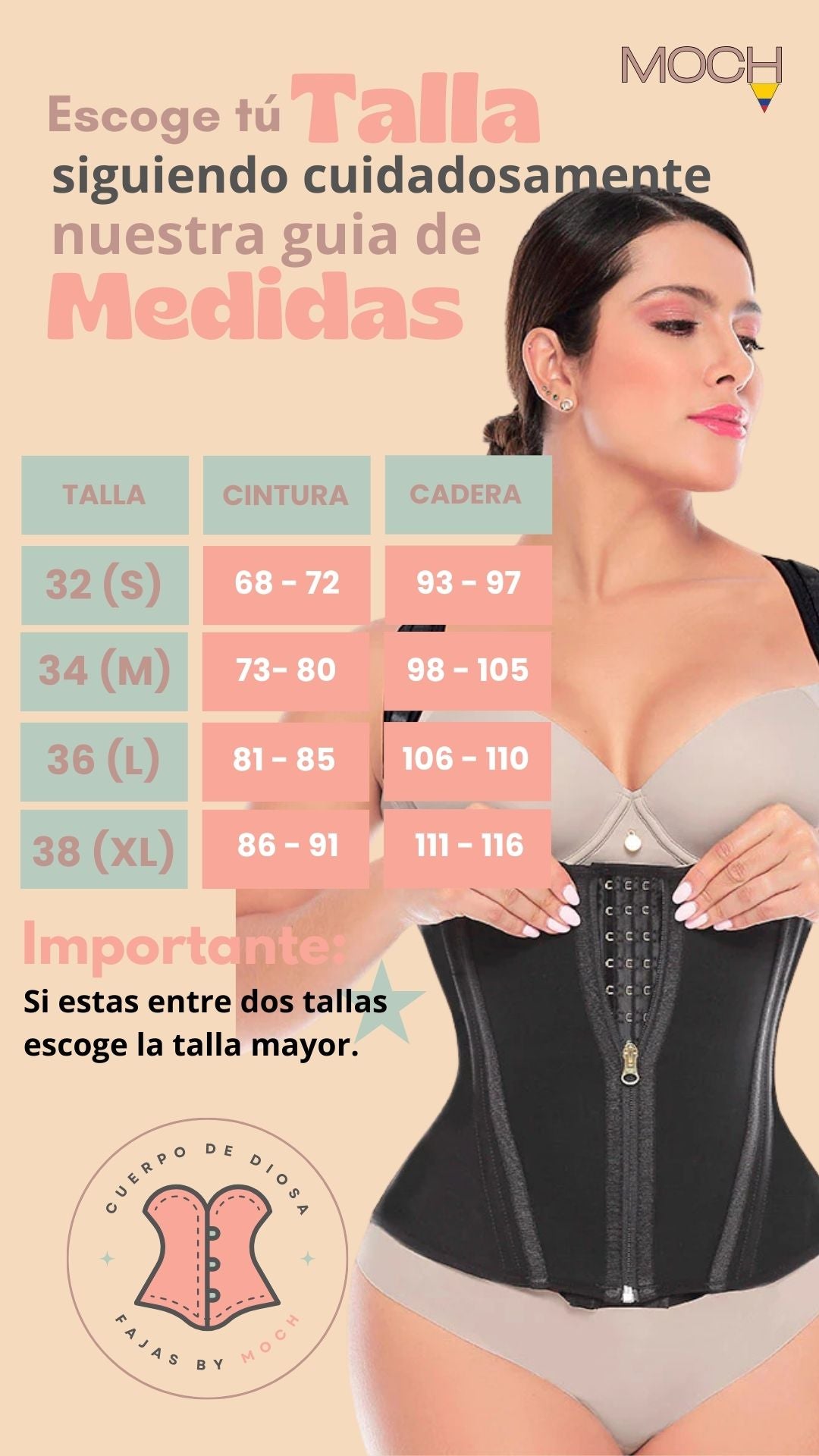 Corset Cristina – Chaleco Cinturilla de Avispa con Tres Líneas de Broches y Cremallera